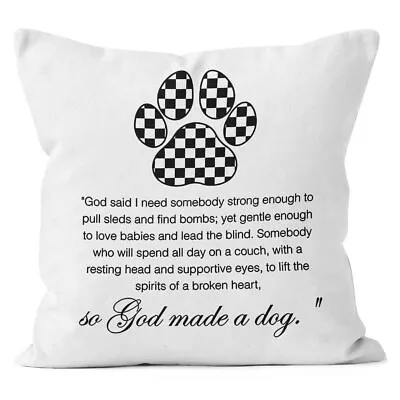 Dog Owner Gifts Pillow Covers 18x18Dog Quotes Pillow Covers For Sofa Couch Ro... • $16.55