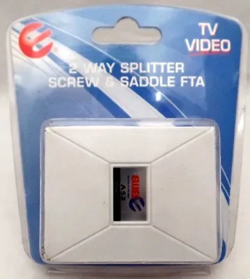 $19.99 • Buy Ellies 2 Way Splitter Screw & Saddle Fta Tv Video