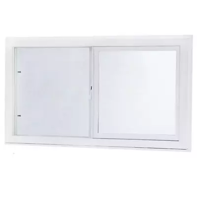 31.75X23.75  LeftHand Single Sliding Vinyl Window Dual Pane Insulated GlassWhite • $126.97