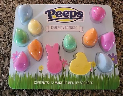 Peeps 12 Piece Make Up Beauty Sponges Blender Damp/Dry Buildable Full Coverage • $22.95