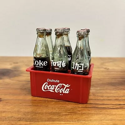 Coca-Cola Miniature 6-Pack Bottles 3  Tall Featuring Japan Australia Greece • $31.50