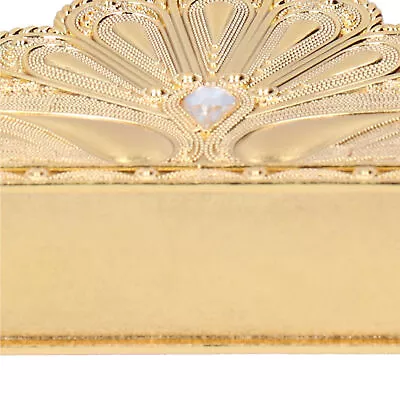 Retro Serviette Holder Table Napkin Rack Tissue Dispenser Ornaments(Gold) Fst • £12.16