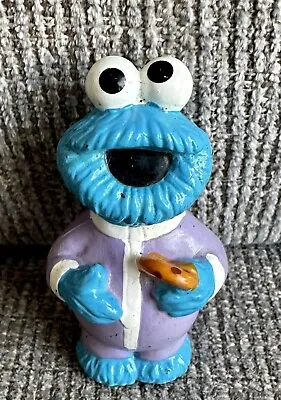 Cookie Monster Baby Sesame Street Jim Henson PVC Figure 2  Eating Cookie Pajamas • $10