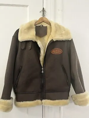 Von Dutch Jacket Women’s Size S Sherpa Lined France Faux Suede • $165