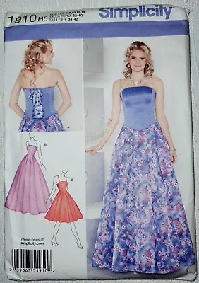 Sewing Pattern Corset Style Evening Ocassional Dress UNCUT Size 6 8 10 12 14 • £9.30