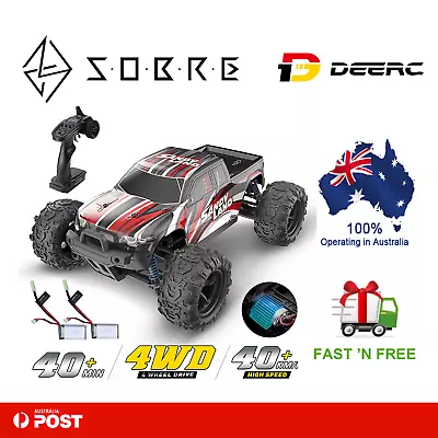 DEERC RC Car High Speed Remote Control Car 1:18 Scale 4WD Off Road Monster Truck • $159.95