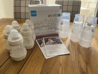 £38 • Buy Mam Easy Start Anti Colic Set XXL - Ivory Elephant Design. (11 Bottles) **READ**