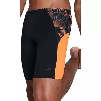 Speedo Mens Eco Endurance Plus Splice Jammer Swim Shorts Swimming - Black • $21.49