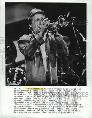 1982 Press Photo Musician Doc Severinsen In  A Soundstage Special  - Hcp91414 • $15.99