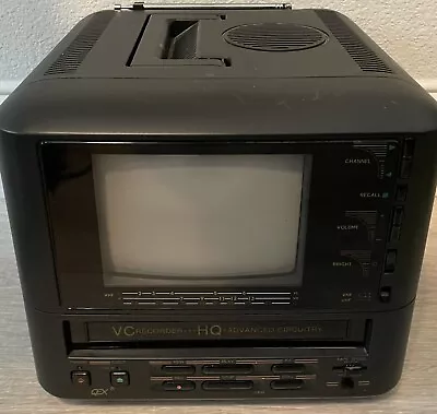 QEX TVR-700 Travel CRT Television TV VCR Set Portable Retro Gaming RV AV-in/out • $109.95