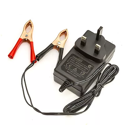 Intelligent 6V Lead Acid Battery Charger Automatic Smart Optimiser Kids Toy Bike • £8.49