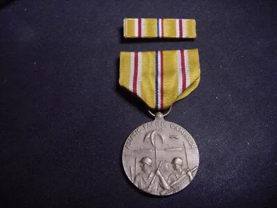 WW2 Era US Military Asiatic Pacific Campaign Service Medal + Ribbon Bar • $4.99