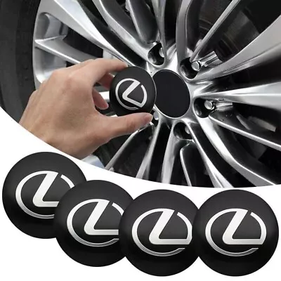 $16.99 • Buy 4X 56mm New Stickers Wheel Center Hub Cap Rim Alloy Emblem Domed Badge For LEXUS
