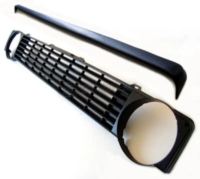 $79.90 • Buy VW Rabbit Golf MK1 1 I Cabrio Badgeless Euro Front Grill Eyelid Spoiler Eyebrow