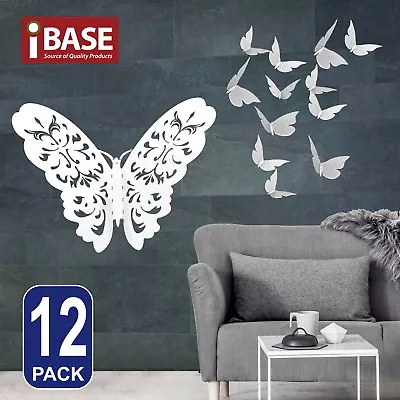 3D Butterfly DIY Wall Decal Removable Sticker Wedding Nursery Home Deco Silver A • $7.50