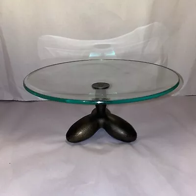 Signed Michael Graves Glass & Metal Biomorphic Fruit Bowl - AS IS • $40