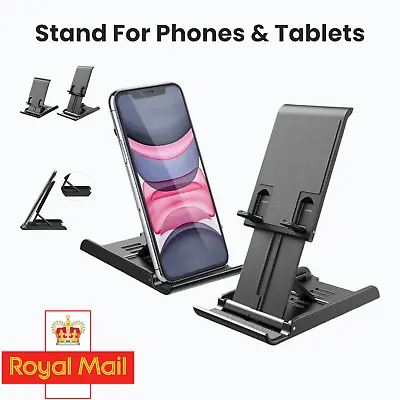 Mobile Phone IPad Stand Desk Table Portable Mount For IPhone IPad Tablet • £4.59