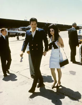 Elvis And Priscilla Presley Couple Photo In Airport 8x10 Picture Celebrity Print • $3.99