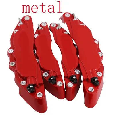 4PCS Metal 3D Brake Caliper Cover  Style F& R Fit For Chevrolet Corvette Camaro • $40.69