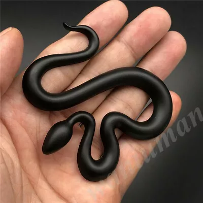 3D Black Metal Snake Car Auto Trunk Rear Side Emblem Badge Decals Sticker • $7.90