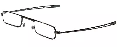 Slender Eyes Folding Metal Reading Glasses&Case Hi-Quality Corning Glass Lenses • $57.31