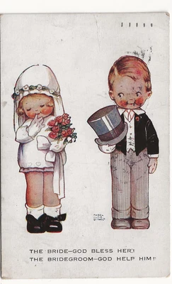 £4.99 • Buy 1922 Postcard Mabel Lucie Attwell No A4815 Marriage Bridegroom