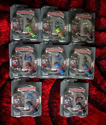 LOT 8 New Sealed MONSUNO DELUXE BOOSTER PACK Super Power Figure   Core  Cards • $109