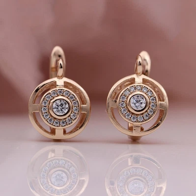 $3.98 • Buy Gorgeous Stud Drop Earrings Women 925 Silver Wedding Jewelry Cubic Zircon