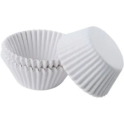 $14.95 • Buy White Paper Baking Cups 1000ct 3 Sizes Fluted Liners Cupcakes Muffins Candy Oven
