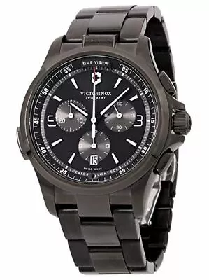 Victorinox Swiss Army Night Vision Black Bracelet Watch 241730 • $360