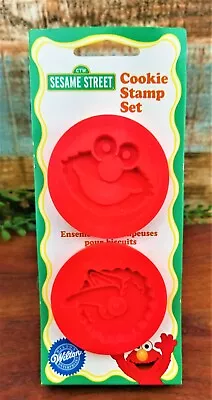 Vintage Wilton Sesame Street Big Bird & Elmo Cookie Stamp Set 1998 Baker's Gift • $12.70