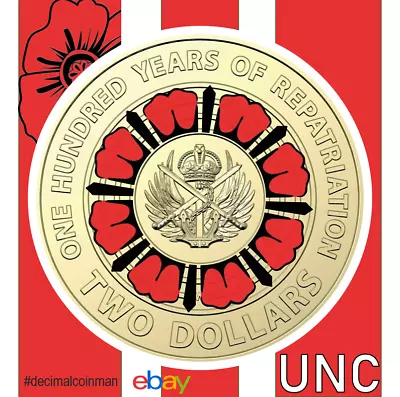 🔴 1 X UNC 2019  Repatriation  - $2 Two Dollar Coin • $14.99