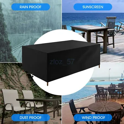 $19.15 • Buy Large Waterproof Outdoor Furniture Cover Garden Rain UV Sofa Table Protector
