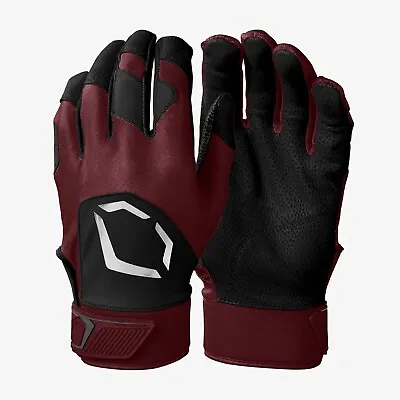 EvoShield Maroon Standout Batting Gloves Adult (Pair) • $12.95