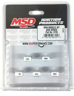 MSD 8745 - MSD Ignition 5000 RPM-5800 RPM Module Kit- Rev Limiter Pill Kit-Even • $51.30