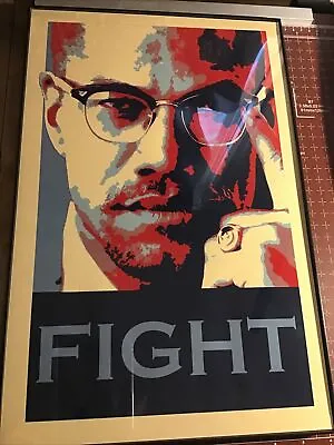 Malcolm X Fight MLK Dream Hope Style Framed Poster 11x17 Wall Art MLK • $34.99