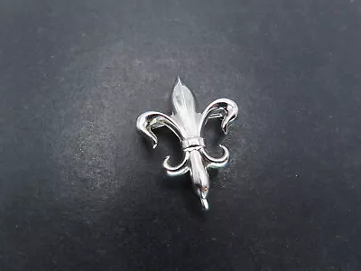 Vtg White Gold Filled Fleur De Lis Watch Pin Brooch 1.9g • $5.50