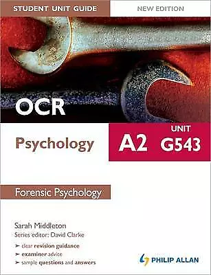 Middleton Sarah : OCR A2 Psychology Student Unit Guide New Fast And FREE P & P • £5.48