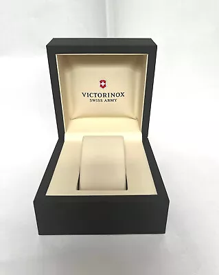 Victorinox Swiss Army Watch Box Empty Black Hard Case Display Storage Heavy Duty • $25