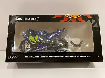 Minichamps 1-12 - Valentino Rossi - 2017 - Yamaha YZRM1 - MotoGP • £99.99