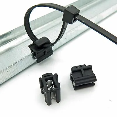 VVO Fasteners Cable Tie Edge Mounting Clips (10 Clips- Cable Ties NOT Included) • £4.09