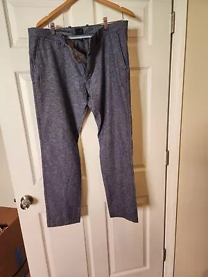 J.CREW Pants Blue Cotton Linen Chino Pant NWT • $11.99