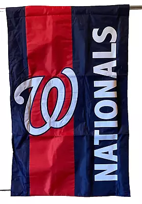 Washington Nationals Baseball Team Spirit Vertical Flag MLB Double Sided Large • $12.30