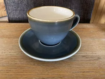 Olympia Kiln Cappuccino Cup -blue  - Porcelain - 6oz • £8.99