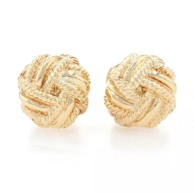 $2499.99 • Buy Tiffany & Co. Jean Schlumberger Knot Cufflinks - Yellow Gold 18k Nautical Men's