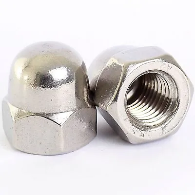 £2.75 • Buy 10 Pack M3 M4 M5 M6 M8 M10 M12 Stainless Dome Nuts