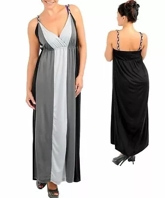 Plus Size Womens V Neck Maxi Long Dress Loose Fit Beach Holiday Casual Sundress • $29.99