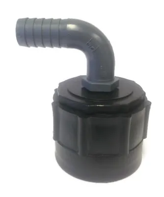 IBC Tank Connector With A UPVC Barbed Hosetail Elbow 1/2  To 2  • £11.84
