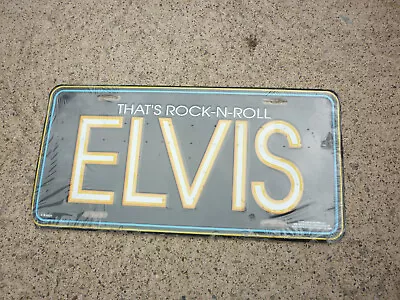 ELVIS PRESLEY THAT'S ROCK-N-ROLL 12  X 6  LICENSE PLATE Metal 1994 • $19.95