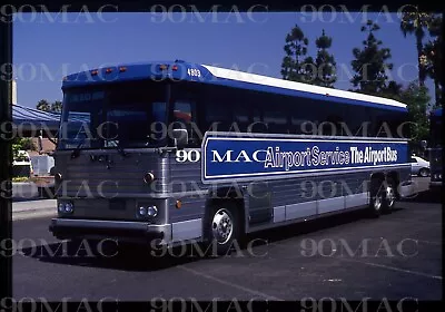 AIRPORT SERVICE. MCI COACH BUS #4803. Anaheim (CA). Original Slide 1987. • $7.99